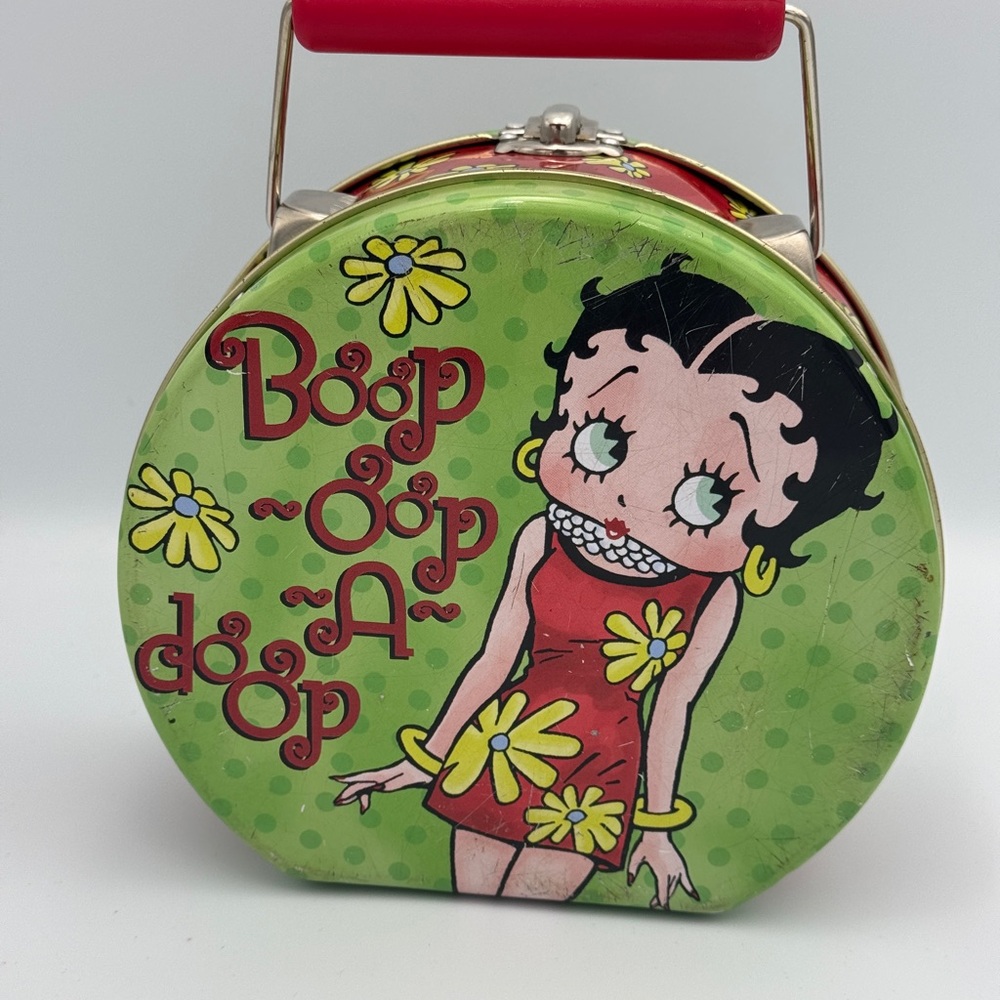 Vintage betty boop carry tin 1999